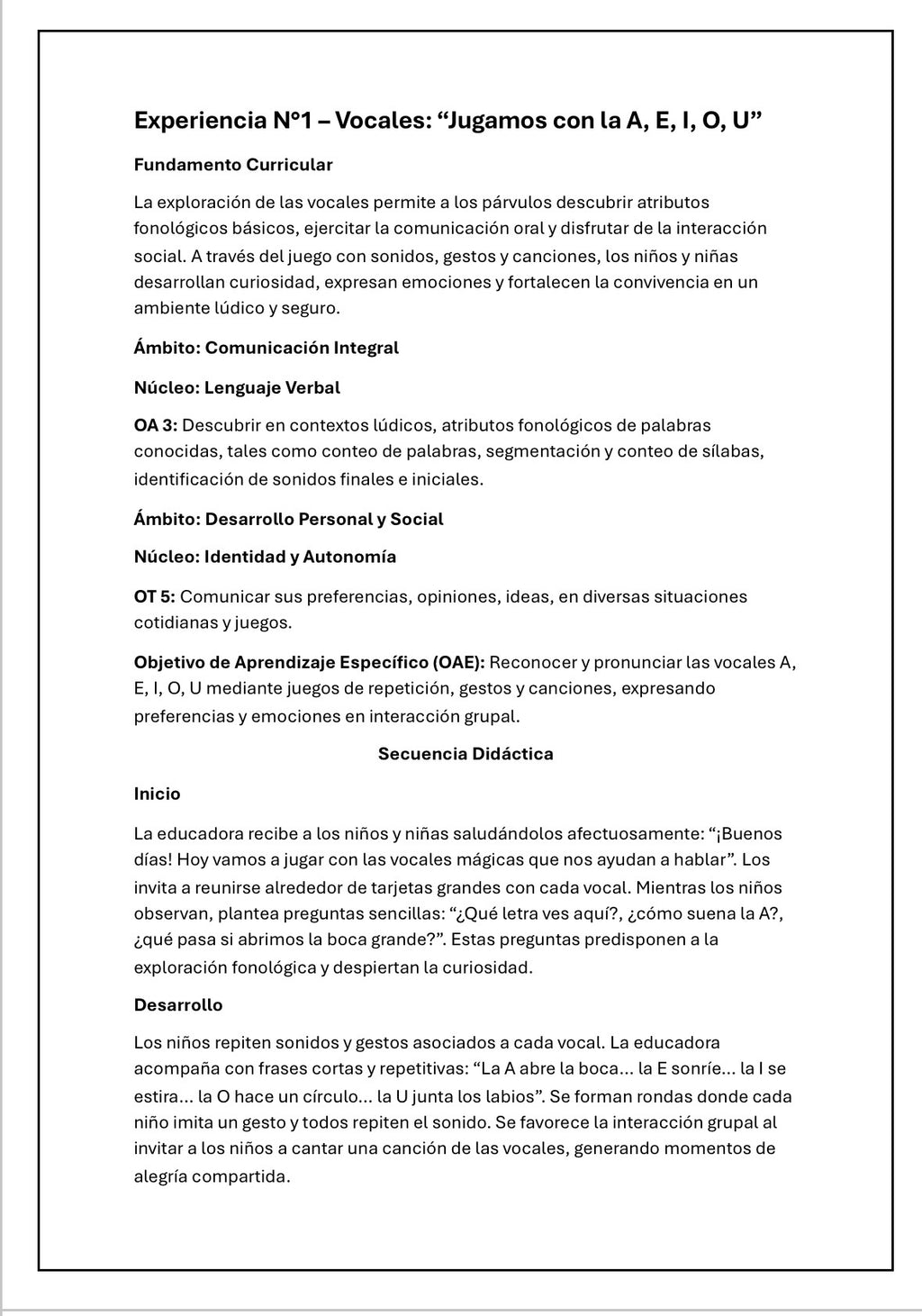 Planificaciónes Varias Nivel Transición