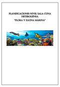 🌊 Planificación Sala Cuna Heterogénea “Flora y Fauna Marina”