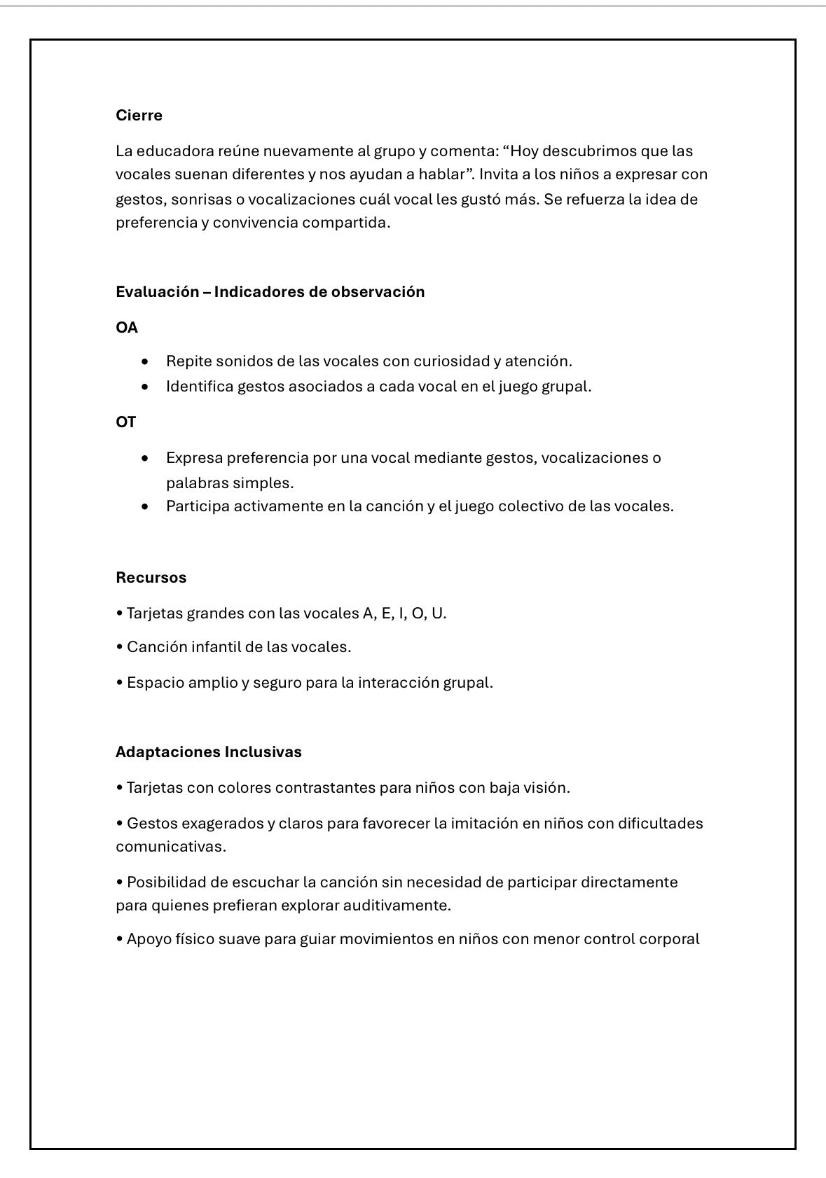 Planificaciónes Varias Nivel Transición