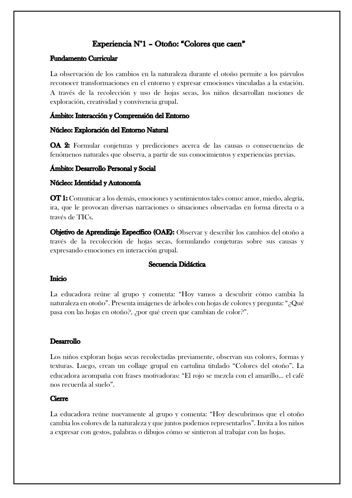 Planificaciónes Nivel Transición “Las Estaciones del año”