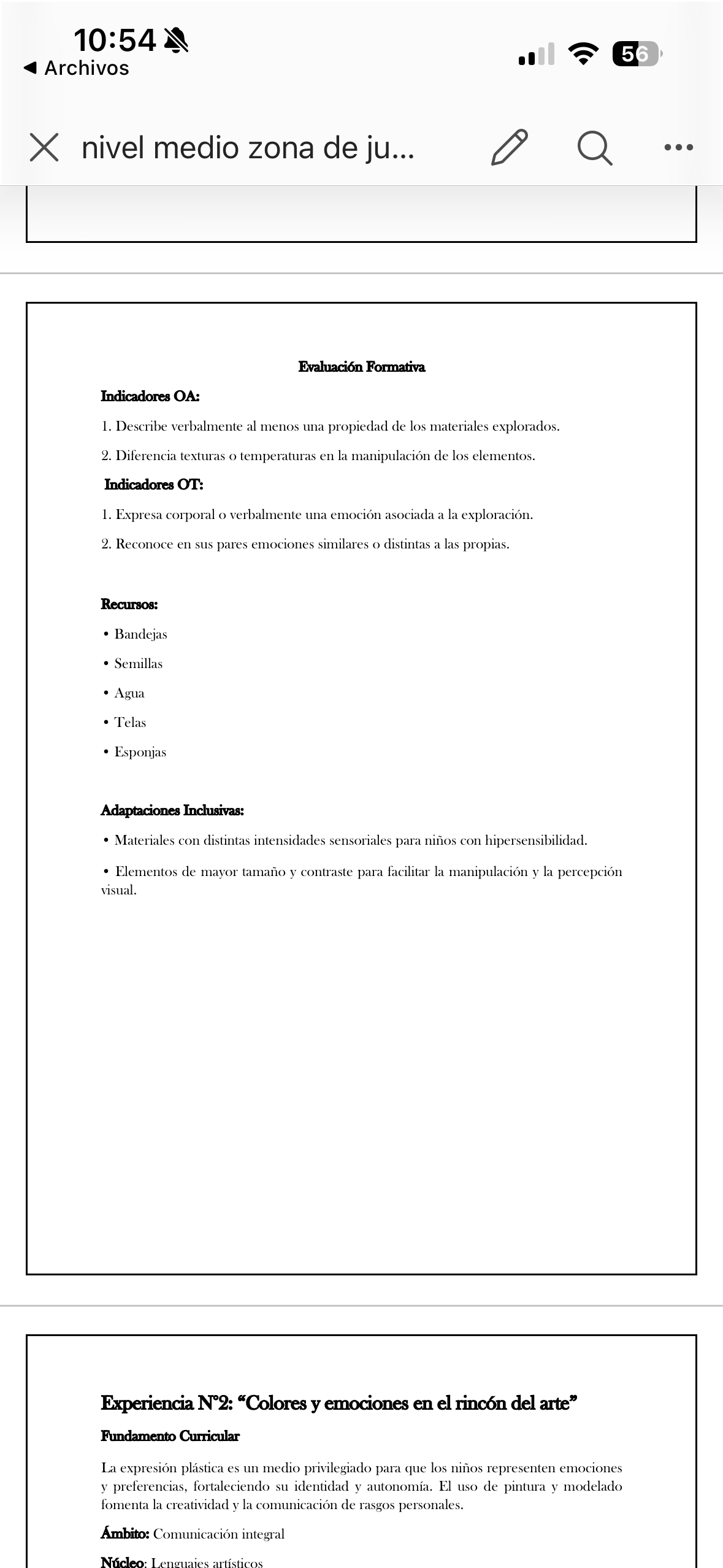 Planificación Nivel Medio Heterogéneo “Zona de Juegos”