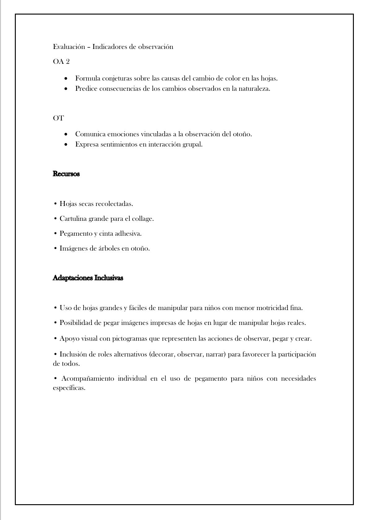 Planificaciónes Nivel Transición “Las Estaciones del año”
